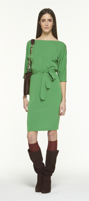 Lawn Green Maja Dress by DVF